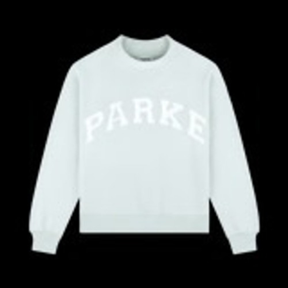 Parke Bridal Light Blue NWT Logo Crewneck Sweatshirt SOLD OUT, L/XL - Picture 1 of 1
